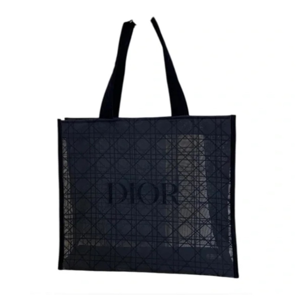 Dior Beauty Mesh Cosmetic Makeup Tote Bag- Black
NWT